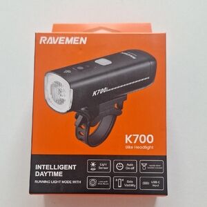 K700 Black Bike Headlight